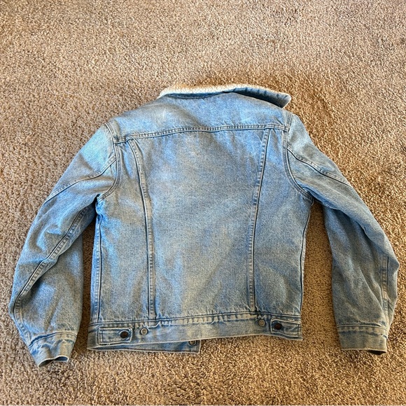 Levi’s Sherpa lined Trucker Jacket - Orange tab - Picture 8 of 10